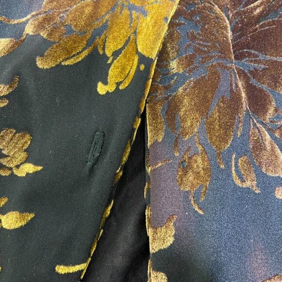 Vintage Womens Y2K Velvet Burnout Button Up Top Size M Forest Fairy Whimsigoth - Picture 4 of 7